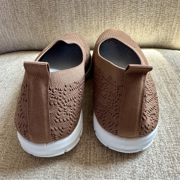 Brown Knit Slip-On Shoes Sz 10.5 - Picture 5 of 6